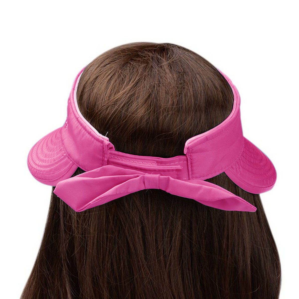 Asian Women's Bowknot Sun Hat - Wide Brim UV Protection Visor Cap for Summer Beach, Garden, and Outdoor Activities
