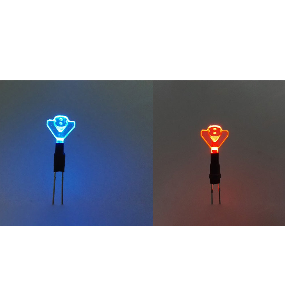 Universal V8 LED Dashboard Light for 1/14 Scale RC Tractor Trucks - Degree Instrument Upgrade Replacement Part for TAMIYA, LESU Dump Cars - Perfect for Nighttime RC Construction Site Scenes