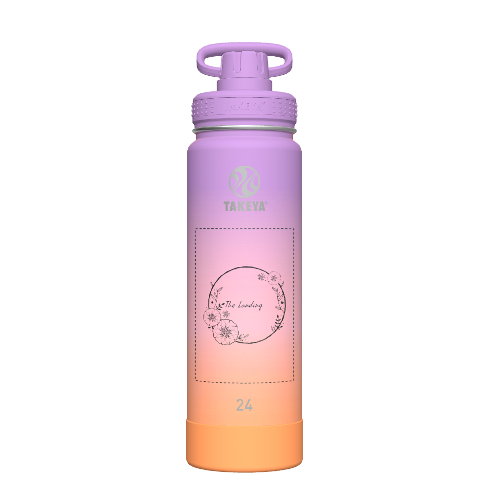 Customized Active Ombre Water Bottle with Spout Lid - Leakproof & Durable for Gym, Hiking & Outdoor Sports