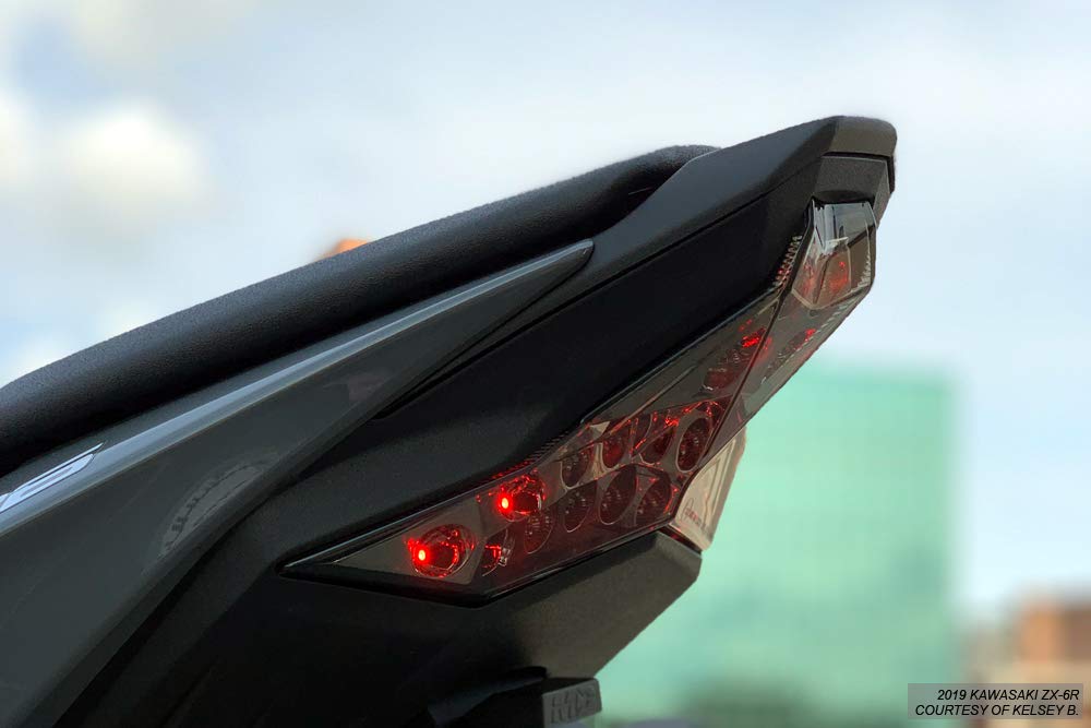 Smoke Lens Sequential LED Tail Lights for 2019-2023 Kawasaki Ninja ZX-6R 636 - Upgrade Motorcycle Rear Lights (Not Compatible with 2024+ Models) - Perfect for Night Riding and Enhanced Visibility