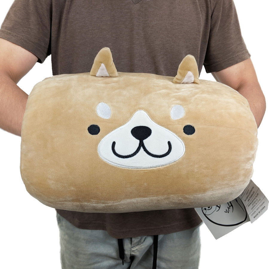 Smiling Dog Face Hand Warmer Muff - Cute Milo The Dog Plush Pillow for Winter Warmth | Perfect for Cold Weather, Office Use & Cozy Home Decor