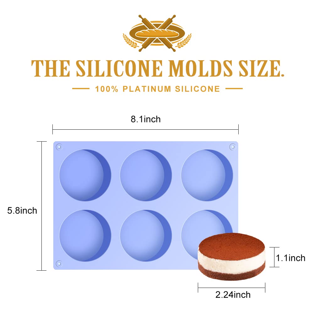 4 PCS Silicone Chocolate Molds for Oreo Cookies, Candy, Baking - Non-Stick Cylinder Baking Molds for DIY Desserts, Cupcakes, Pudding, Jello & Soap Making - Perfect for Home Baking & Party Treats