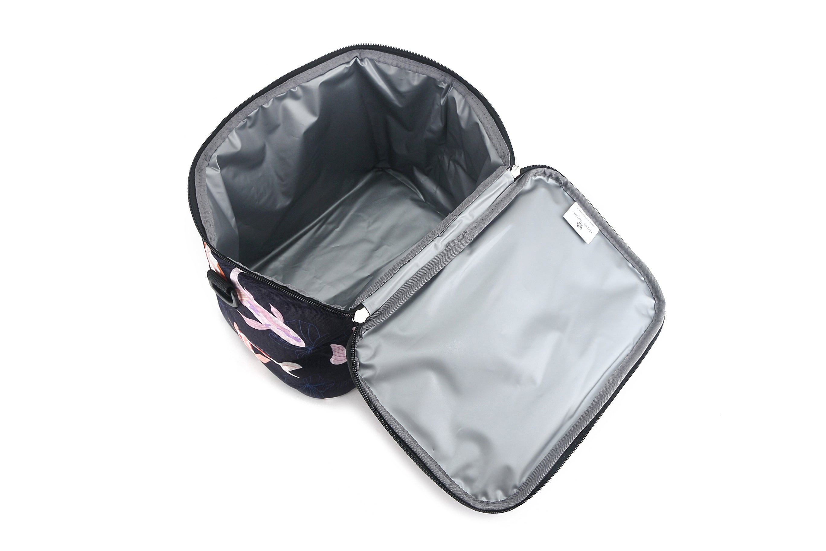 Premium Insulated Cooler Tote Bag - Medium Size, Stylish Koi Navy Design - Perfect for Beach Picnics, Camping Trips & Outdoor Adventures