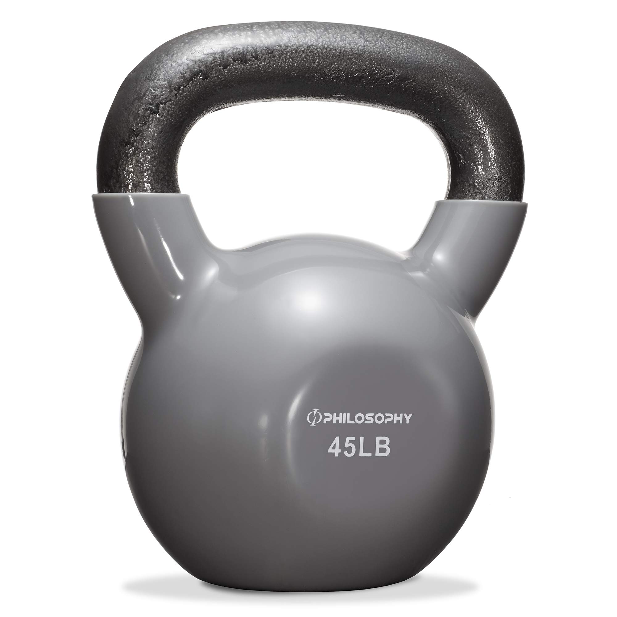 Premium Vinyl Coated Cast Iron Kettlebell Weights for Home & Gym Workouts - Strength Training Equipment for CrossFit, HIIT, and Functional Fitness