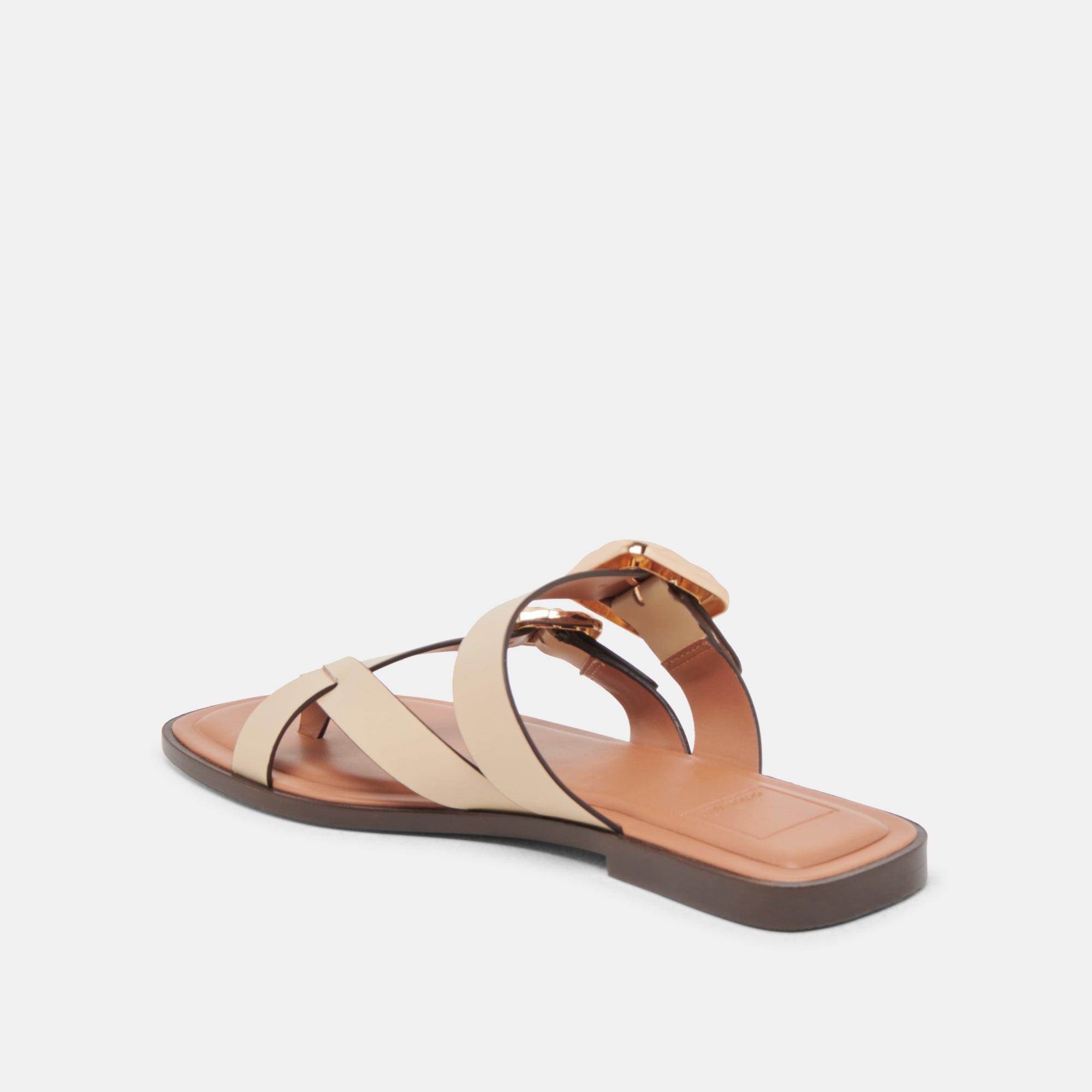 Shore Sandals for Women - Ivory Leather Beach Sandals with Comfortable Arch Support | Perfect for Summer, Vacation, and Casual Outings