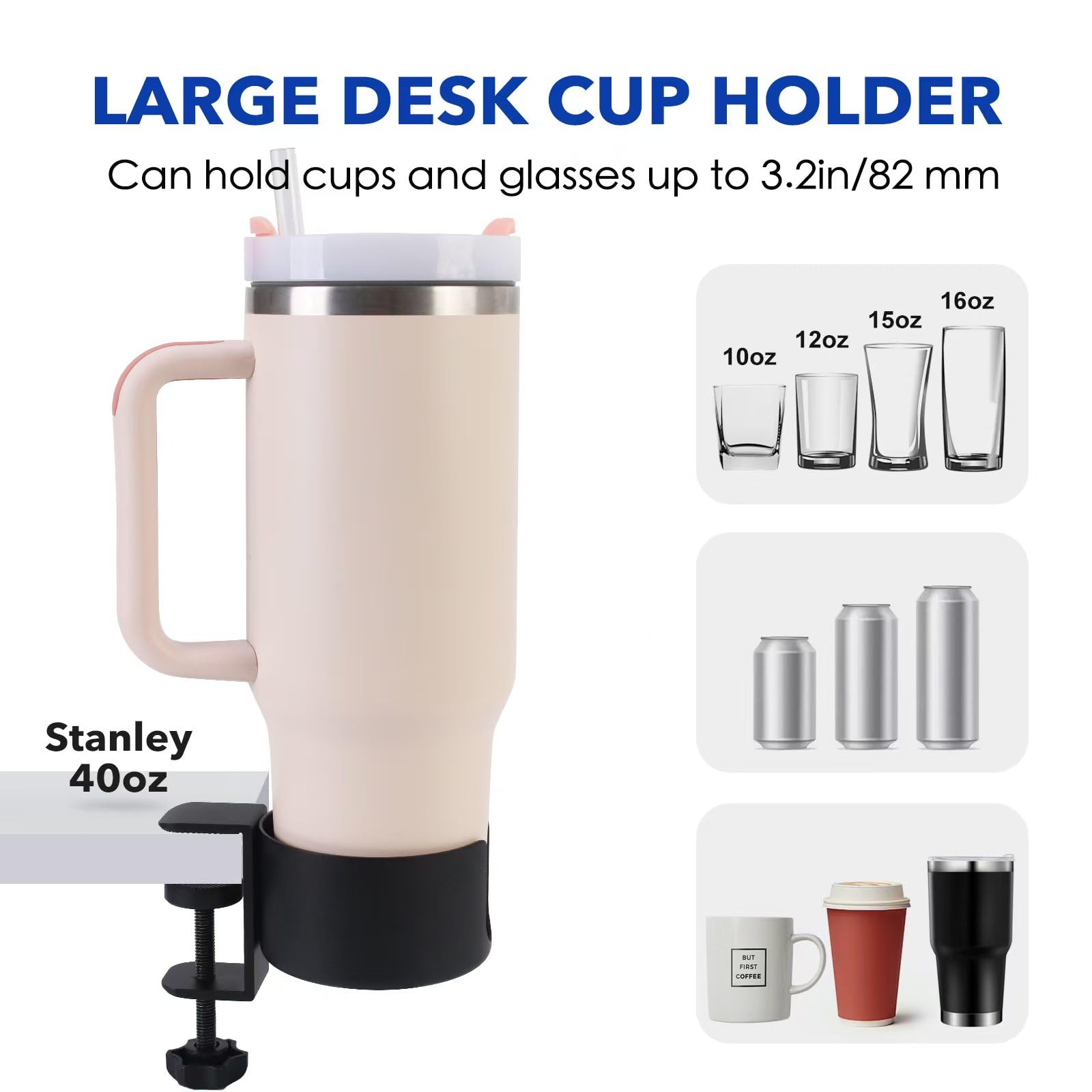 **Durable Adirondack Chair Cup Holder - Anti-Spill & Anti-Slip Drink Holder Attachment - Easy to Install - Perfect for Patio, Deck, Poolside & Outdoor Relaxation**