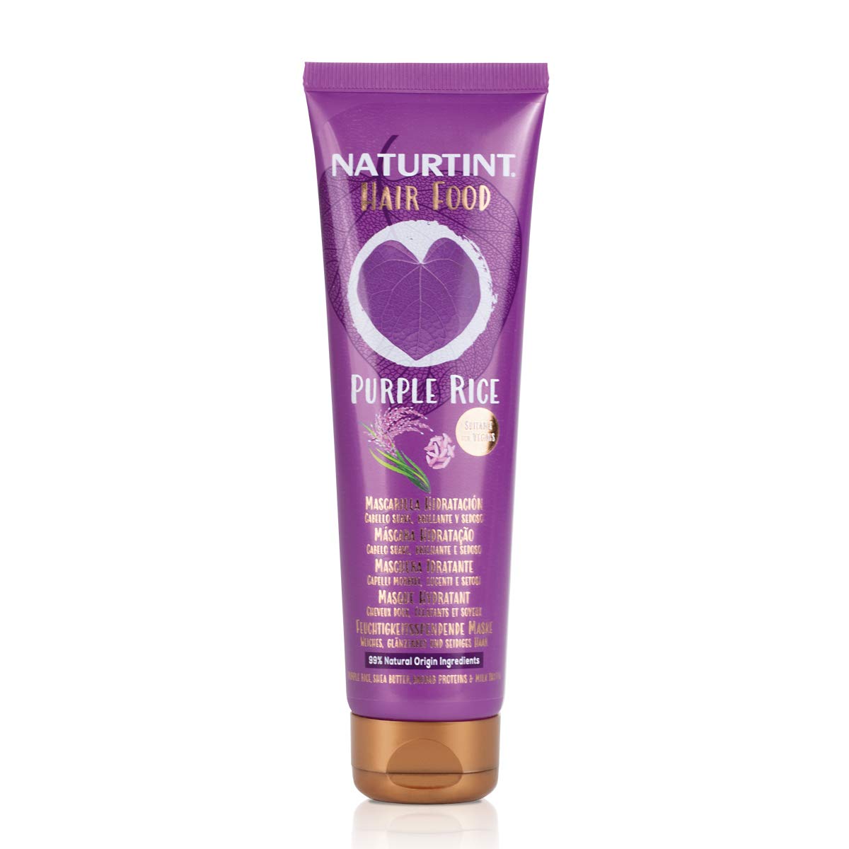 Naturtint Purple Rice Hair Mask - Deep Moisturizing Treatment for Smooth, Shiny & Silky Hair - 99% Natural Ingredients (150ml) | Perfect for Dry, Damaged Hair & Color-Treated Hair Care Routine