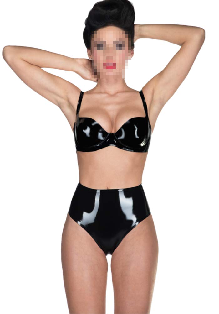 Customized Palace Civet Latex Rubber Classic Bikini Bodysuit Swimsuit - 0.4mm Thick Fitted Design with Back Zipper | Perfect for Fetish Wear, Cosplay, and Bold Beach Fashion