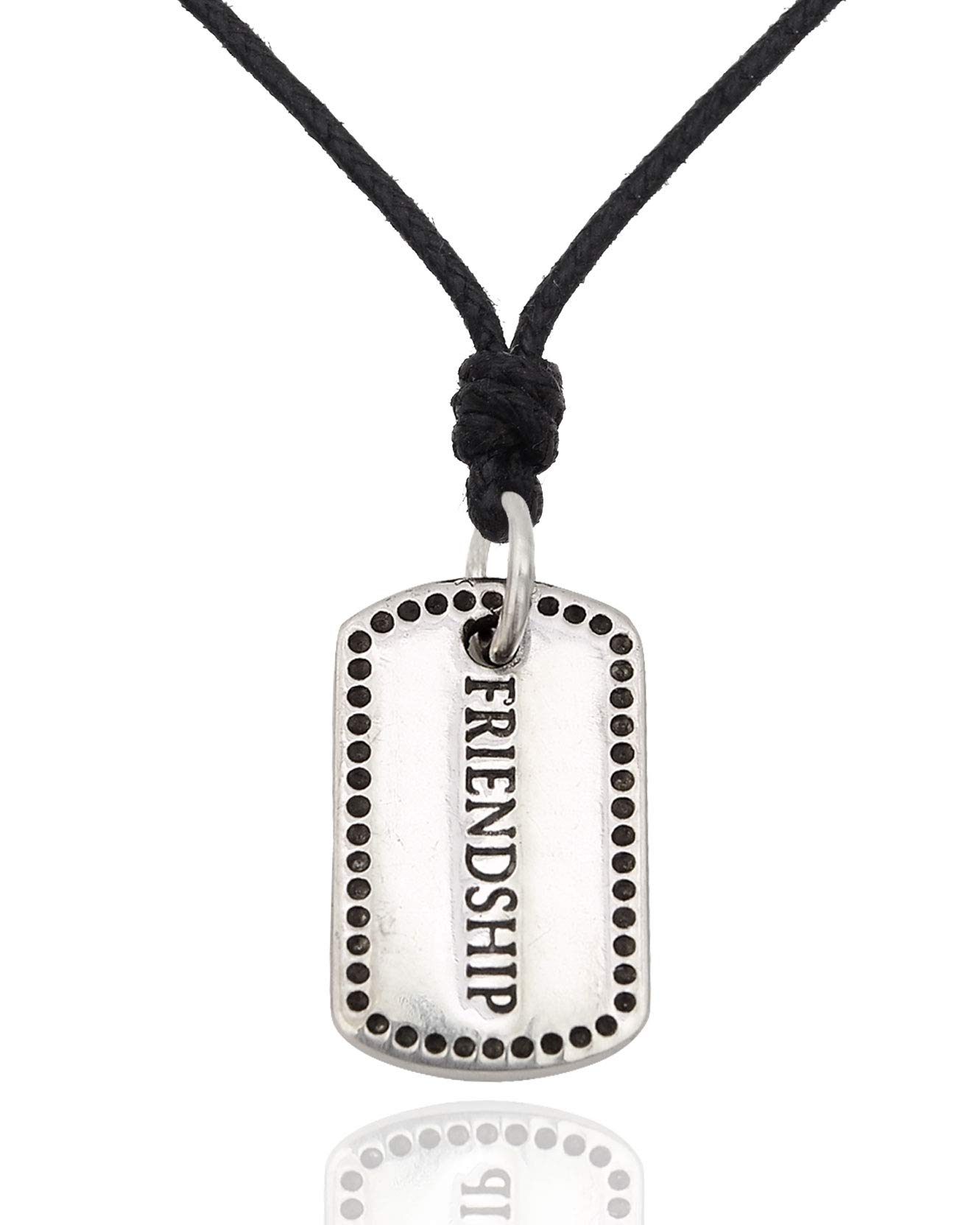 Best Friends Silver Pewter Charm Necklace - Friendship Pendant Jewelry for Women, Gift for BFF, Sister, Daughter - Perfect for Birthdays, Anniversaries & Special Occasions
