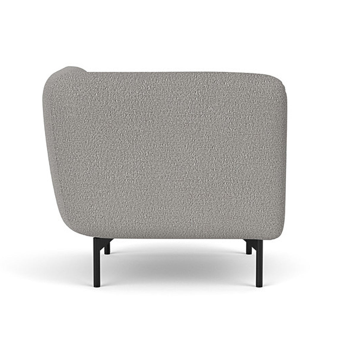 Alfred Boucle Right 1 Seater Modular Sofa - Modern Accent Chair for Living Room, Bedroom & Office - Compact Single Seater Couch with Removable Cushions