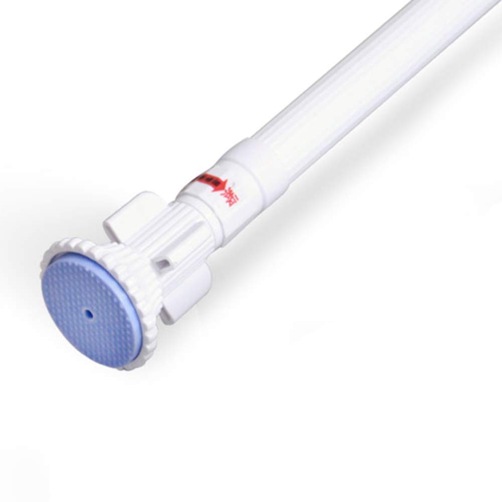 Stainless Steel Adjustable Tension Shower Curtain Rod 59-106 Inches (150-270cm) - Spring Loaded Window & Closet Rod for Bathroom, Kitchen, and Home Organization