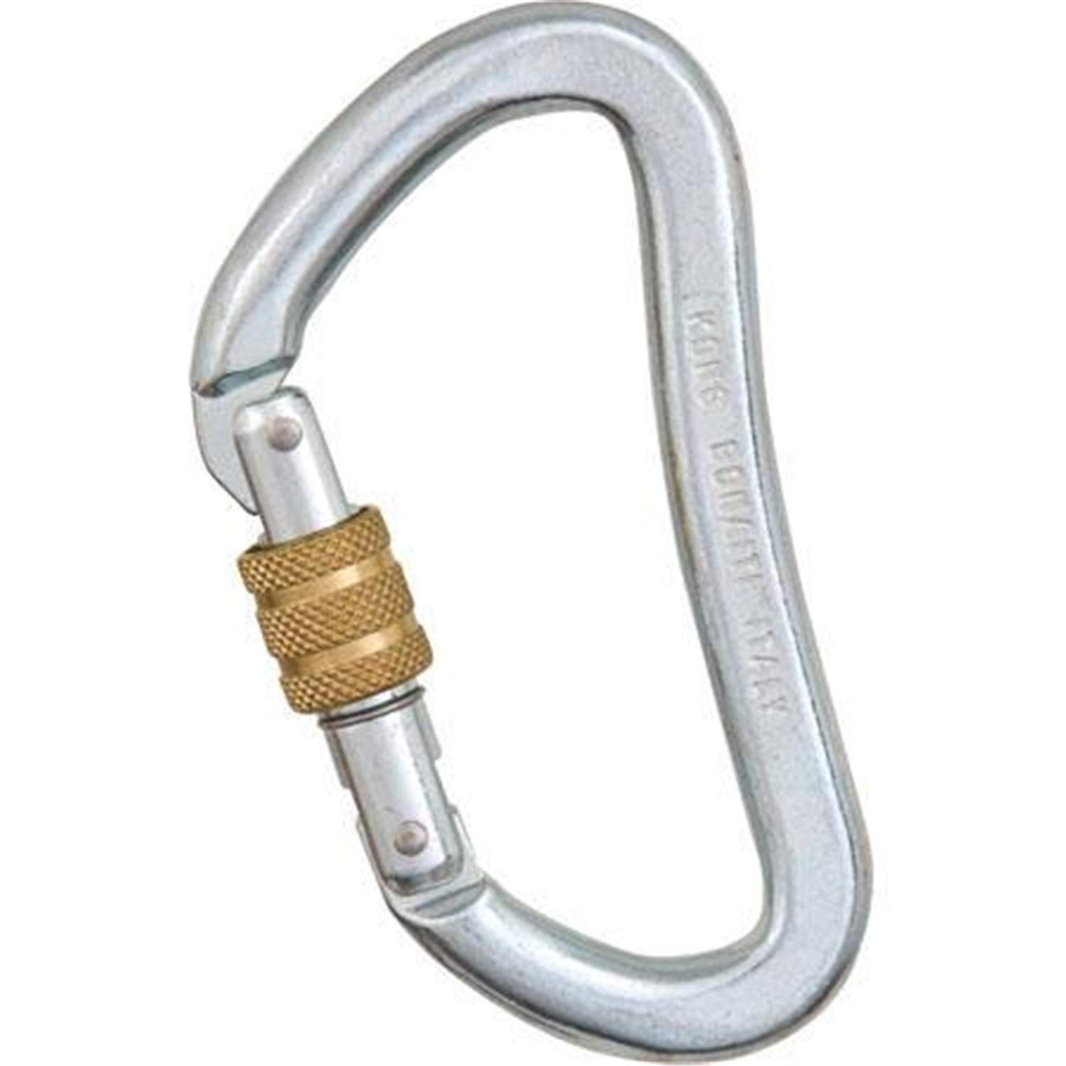 KONG Heavy-Duty Steel Plus Carabiner Clip - Black - Ultra Strong Climbing & Outdoor Gear for Hiking, Camping, and Rock Climbing Adventures