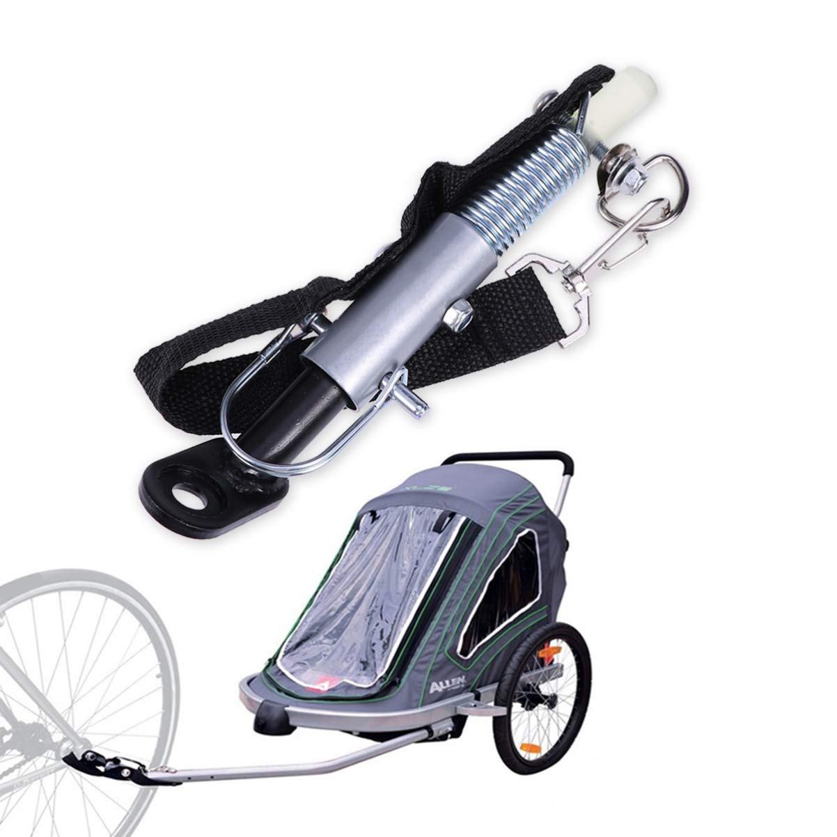 VORCOOL Universal Bike Trailer Hitch Coupler - Heavy Duty Bicycle Rear Rack Connector for Child, Pet & Cargo Trailers | Perfect for Family Cycling, Grocery Hauling & Outdoor Adventures