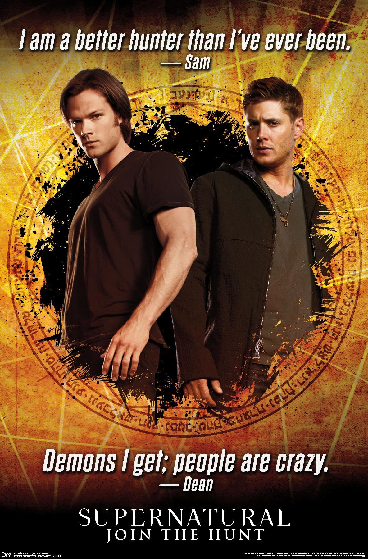 Supernatural TV Show Quotes Wall Poster - 14.725x22.375 Inch Premium Unframed Art Print - Perfect for Home Decor, Office, Dorm Room & Fan Gift