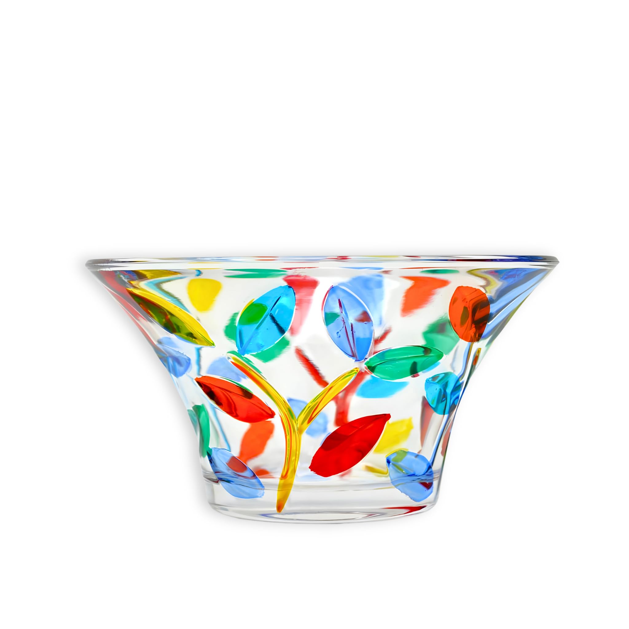 Authentic Murano Glass Tree of Life Candy Bowl - Hand Painted Italian Art Glass for Home Decor, Wedding Gift & Table Centerpiece