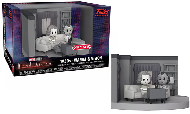 1950s Wanda & Vision Mini Moments WandaVision Action Figures - Target Exclusive Collectible for Disney Fans & Marvel Enthusiasts - Perfect for Display, Gifts, and Pop Culture Collections