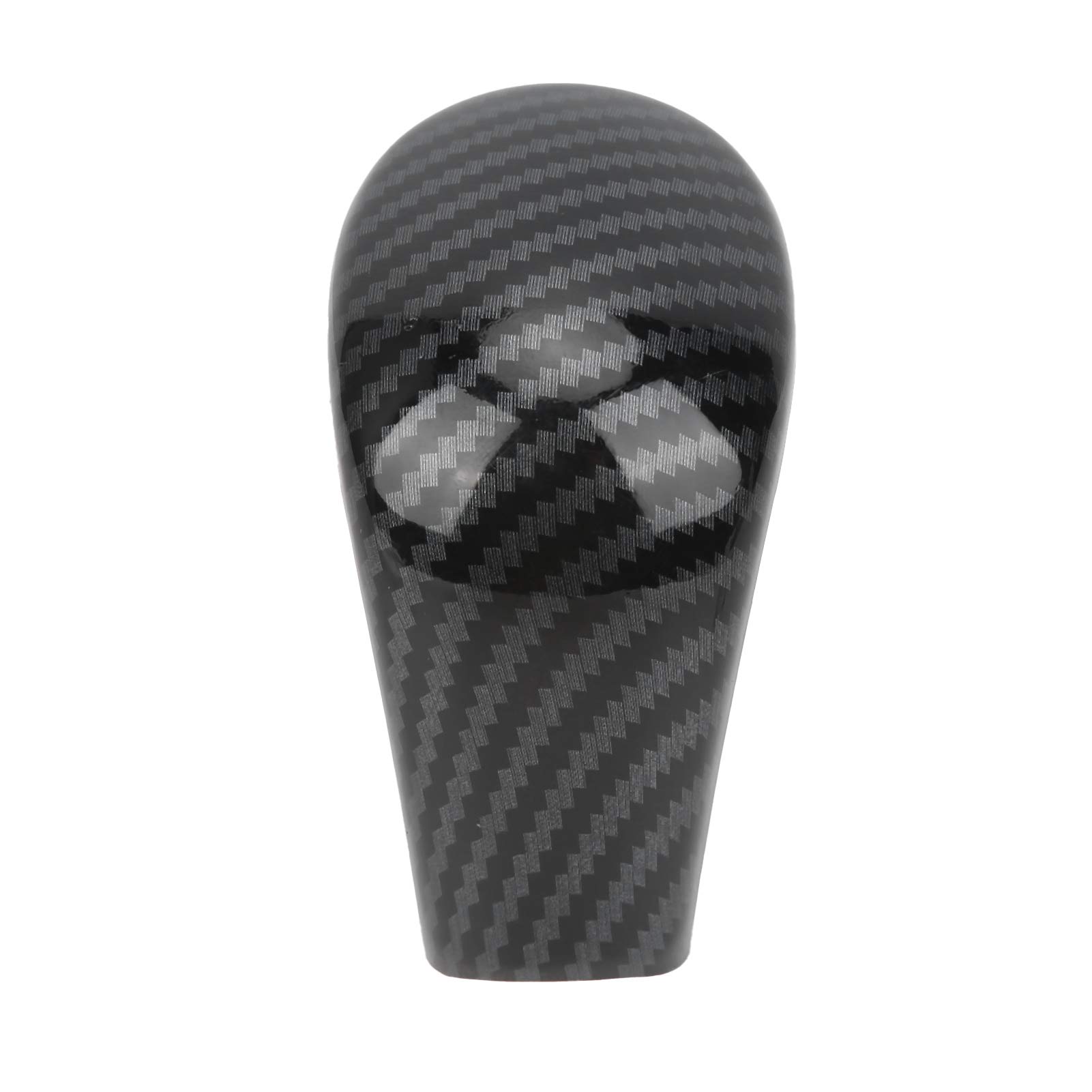 Carbon Fiber Gear Shift Knob for Nissan Navara Frontier NP300 2015-2019 - Replacement Transmission Shifter Cover with Sticker | Upgrade Interior & Enhance Driving Experience