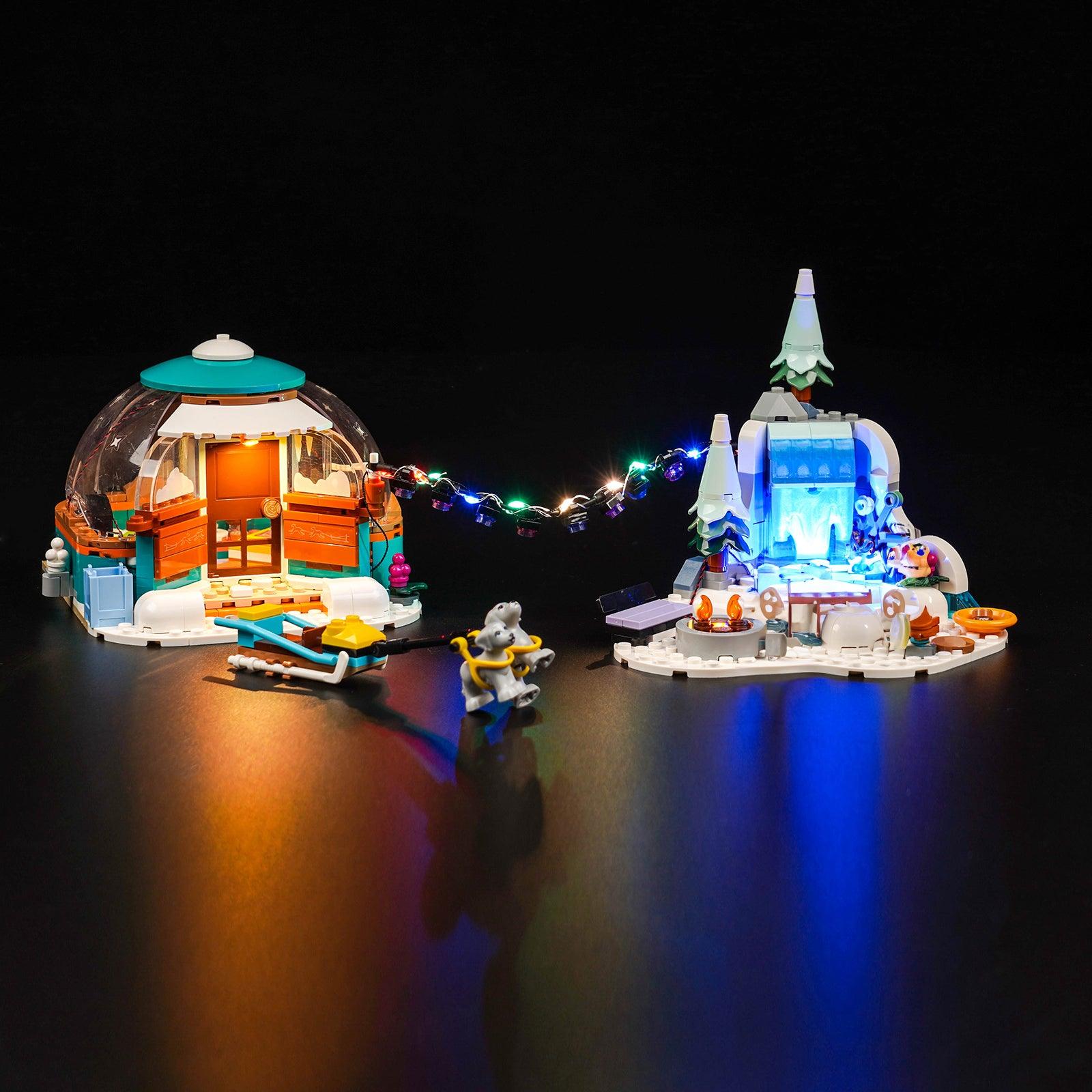 LED Lighting Kit for Igloo Holiday Adventure LEGO 41760 - Illuminate Aurora Beauty with Friends | Perfect for LEGO Displays, Nighttime Play & Winter-Themed Decorations