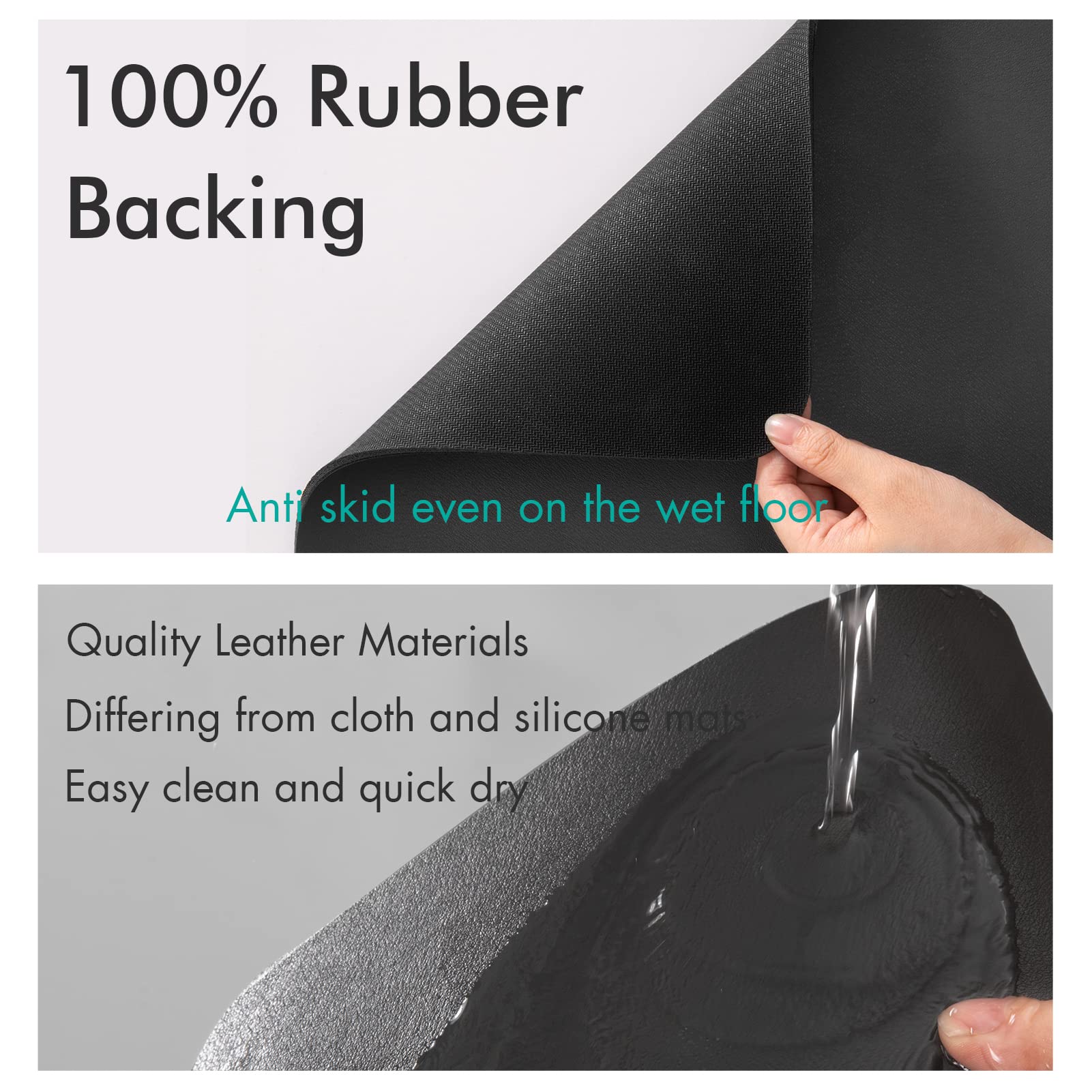 LIMNUO Premium Absorbent Coffee Mat - Non-Slip Countertop Protector for Coffee Makers, Espresso Machines & Kitchen Countertops | Dish Drying Mat for Coffee Pots & Dish Rack | Perfect for Home, Office & Cafe Use
