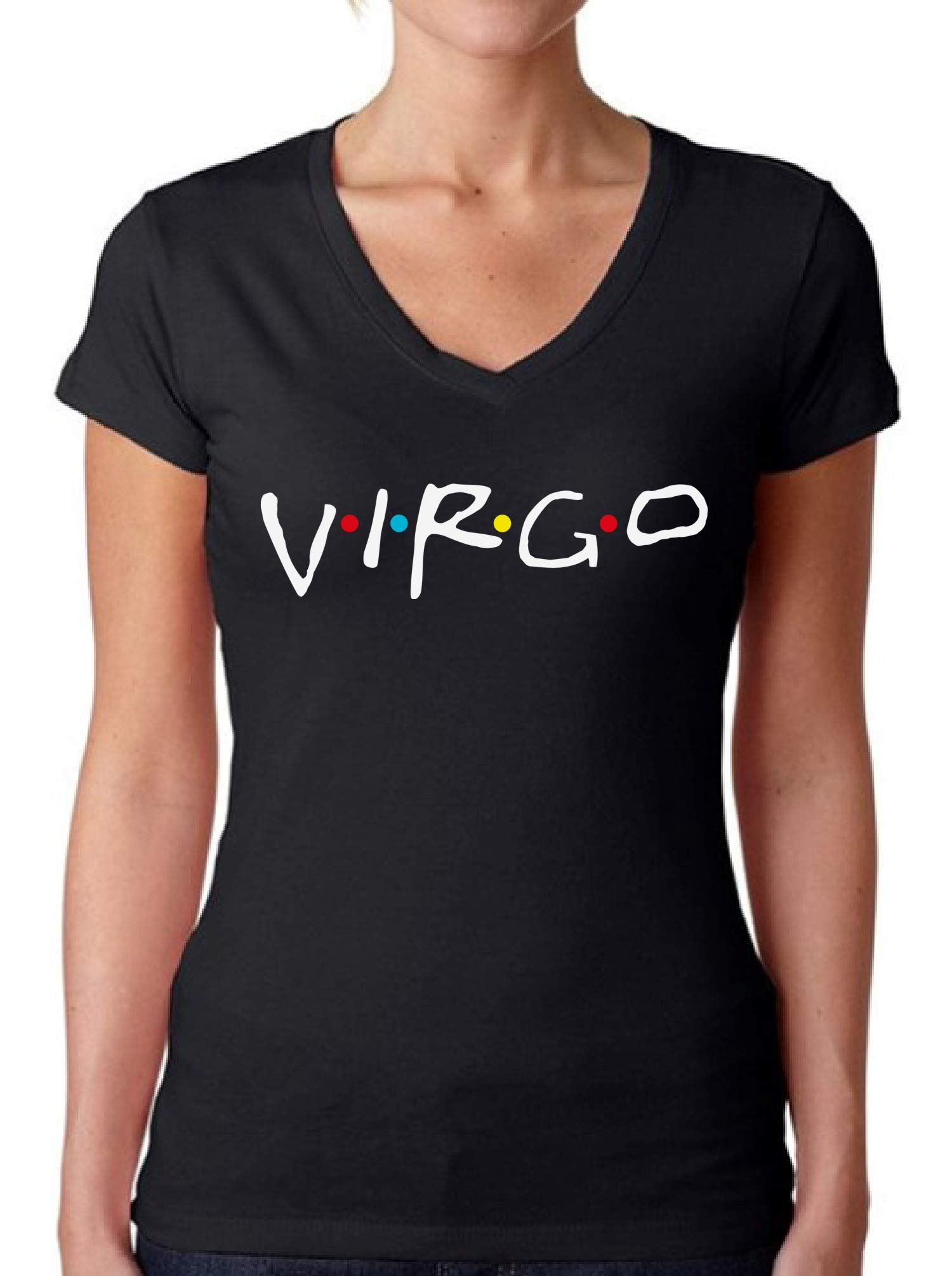 Virgo Zodiac Sign T-Shirts for Women - Comfortable Cotton Graphic Tees - Perfect Birthday Gifts for Virgo Wife, Girlfriend or Friend - Ideal for Casual Wear, Gifts & Zodiac-Themed Events