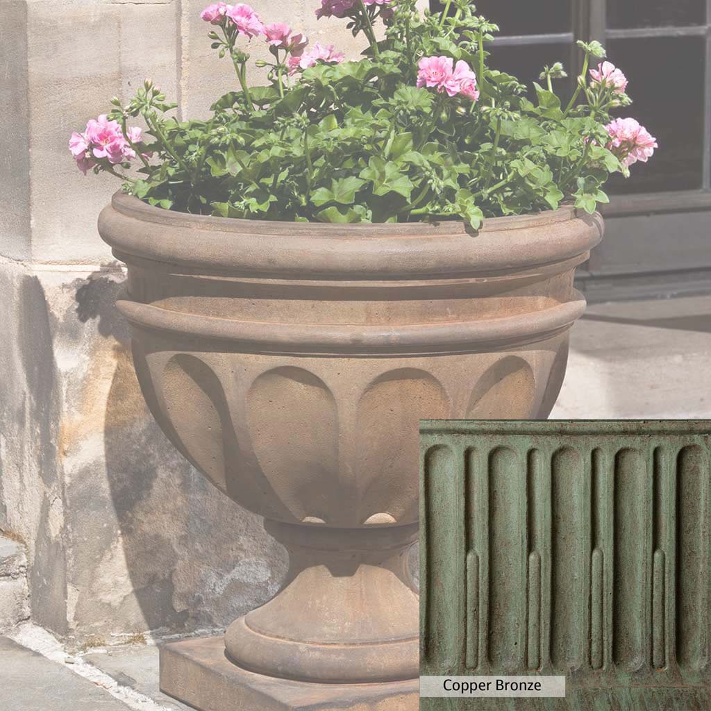 Campania International Augusta Urn - Elegant Outdoor Garden Urn for Flowers, Plants & Decor | Perfect for Patio, Porch, Cemetery & Memorial Displays