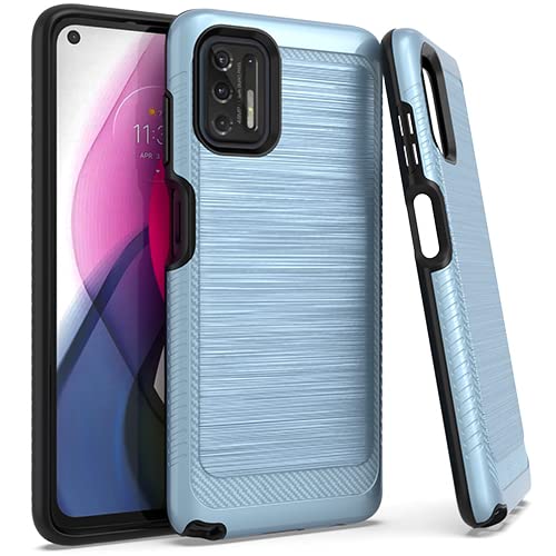Motorola Moto G Stylus 2021 Case - Navy Blue Brushed Protective Cover | Slim Fit Shockproof Phone Case for Everyday Use & Travel