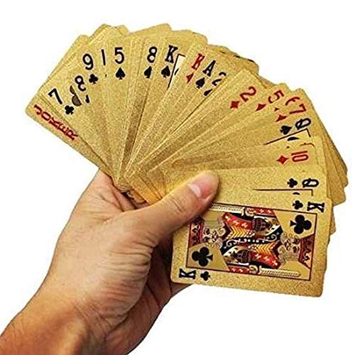 24K Gold Plated Playing Cards - Luxury Magic Trick Deck for Parties & Family Game Nights