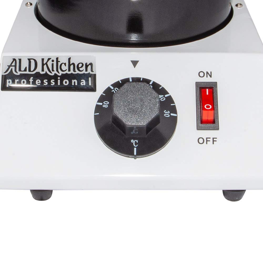 Professional Chocolate Melting Pot - 2.2 lb Capacity, Manual Tempering Control, 110V Electric Chocolate Warmer for Candy Making, Baking & Dessert Decorating | Perfect for Home Bakeries, Chocolate Shops & DIY Treats