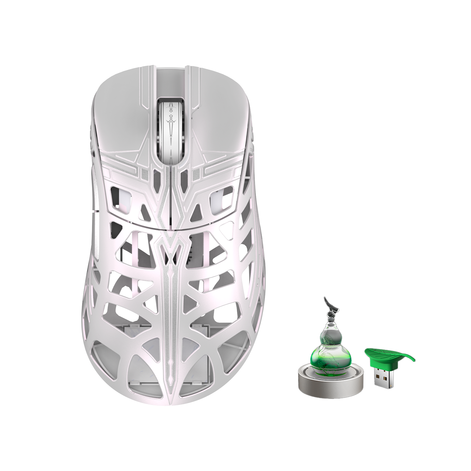 WLMOUSE × The Swords Magnesium Gaming Mouse - Ultra Lightweight Wireless Gaming Mouse with RGB Lighting for PC & Mac - Perfect for FPS, MOBA & Esports Gaming