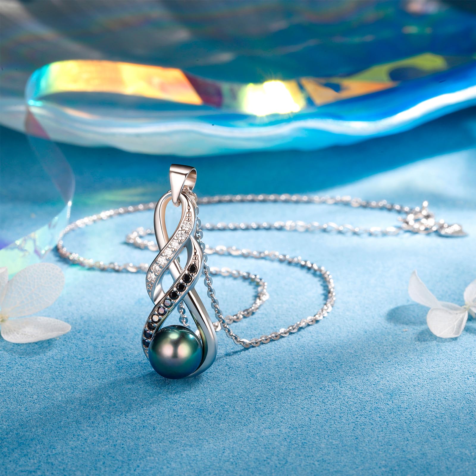 Valentine's Day Gifts for Women - Pearl Jewelry Set for Wife, Grandma, Mother's Day, Anniversary, Birthday & Christmas | Elegant Present for Wedding, Romantic Occasions & Special Celebrations
