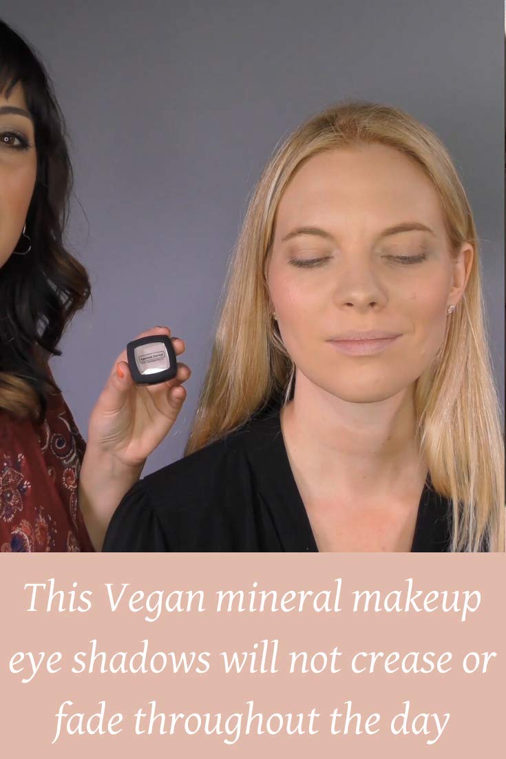 Natural Vegan Mineral Eyeshadow with Vitamins & Green Tea - USA Made Healthy Makeup for Sensitive Eyes | Perfect for Daily Wear & Special Occasions