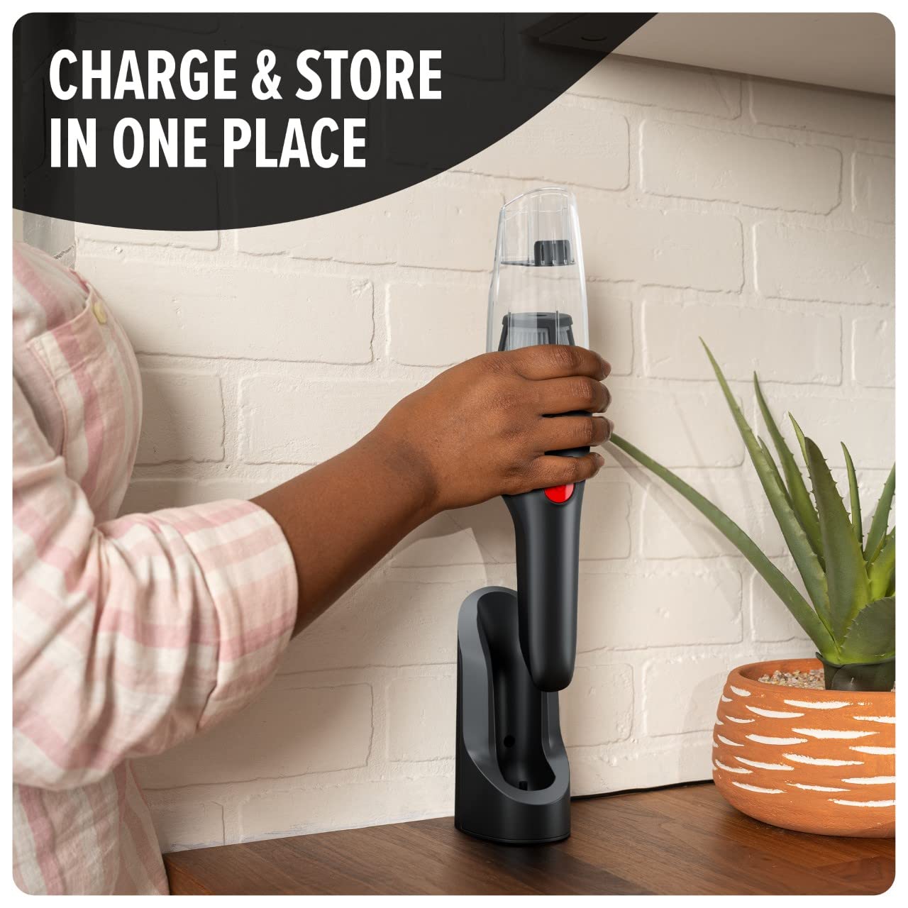 Dirt Devil Grab and Go+ 8V Cordless Handheld Vacuum Cleaner - Powerful Suction, Lightweight Design with 2-in-1 Tool & Charging Stand | Perfect for Car, Home, Office & Pet Hair Cleaning