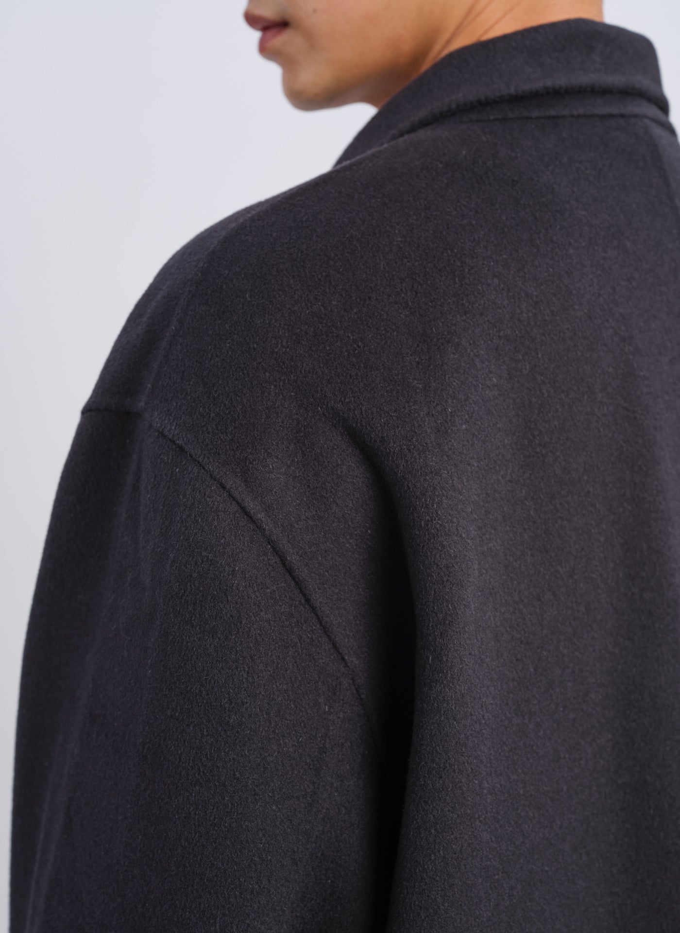 Premium W.R Wool Cashmere Stand Collar Jacket for Men & Women - Warm Winter Coat for Office, Travel & Outdoor Activities