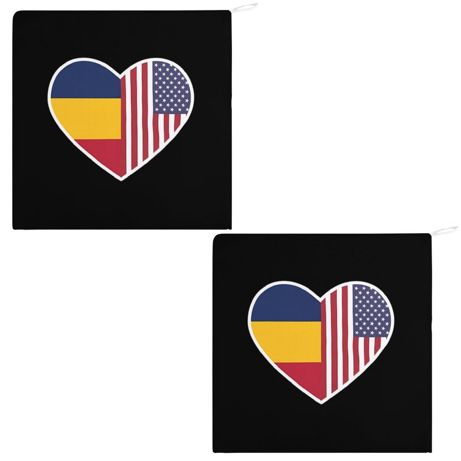 USA & Chad Flag Soft Hand Towels - Decorative Face Towels for Gym, Bathroom, Kitchen - Absorbent & Quick-Drying for Sports, Travel & Home Decor
