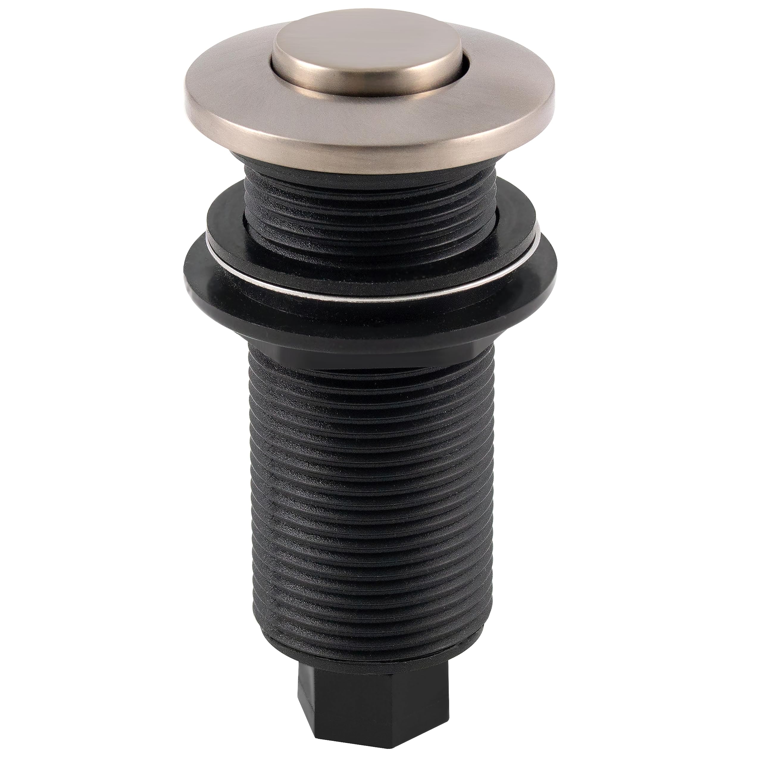 Westbrass ASB-2-07 Garbage Disposal Air Switch & Dual Outlet Control Box in Satin Nickel Finish - Perfect for Kitchen Sink & Under Cabinet Installation
