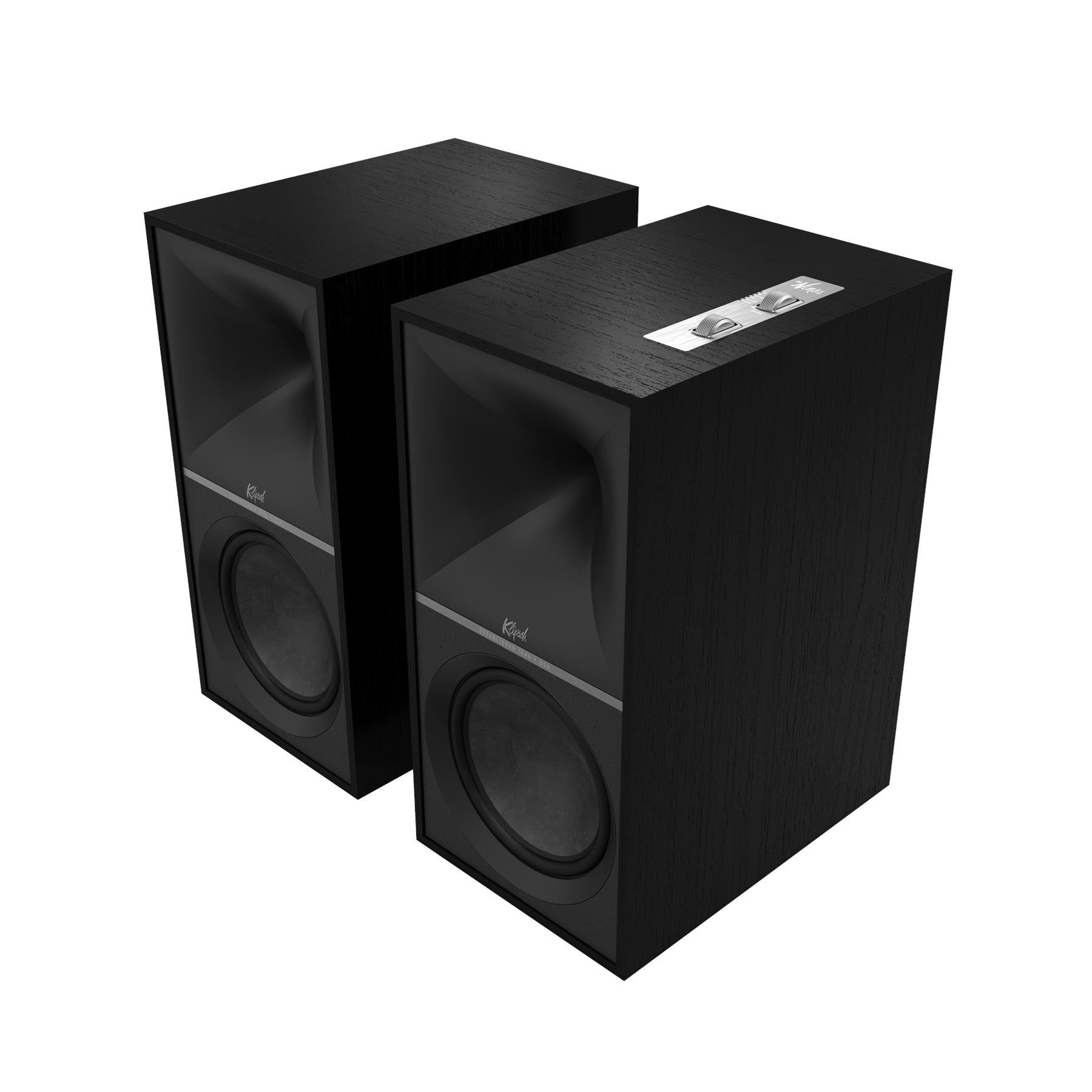 Klipsch The Nines Powered Bookshelf Speakers - High-Fidelity Audio with Bluetooth & USB | Perfect for Home Theater, Music Studio & Gaming Setup