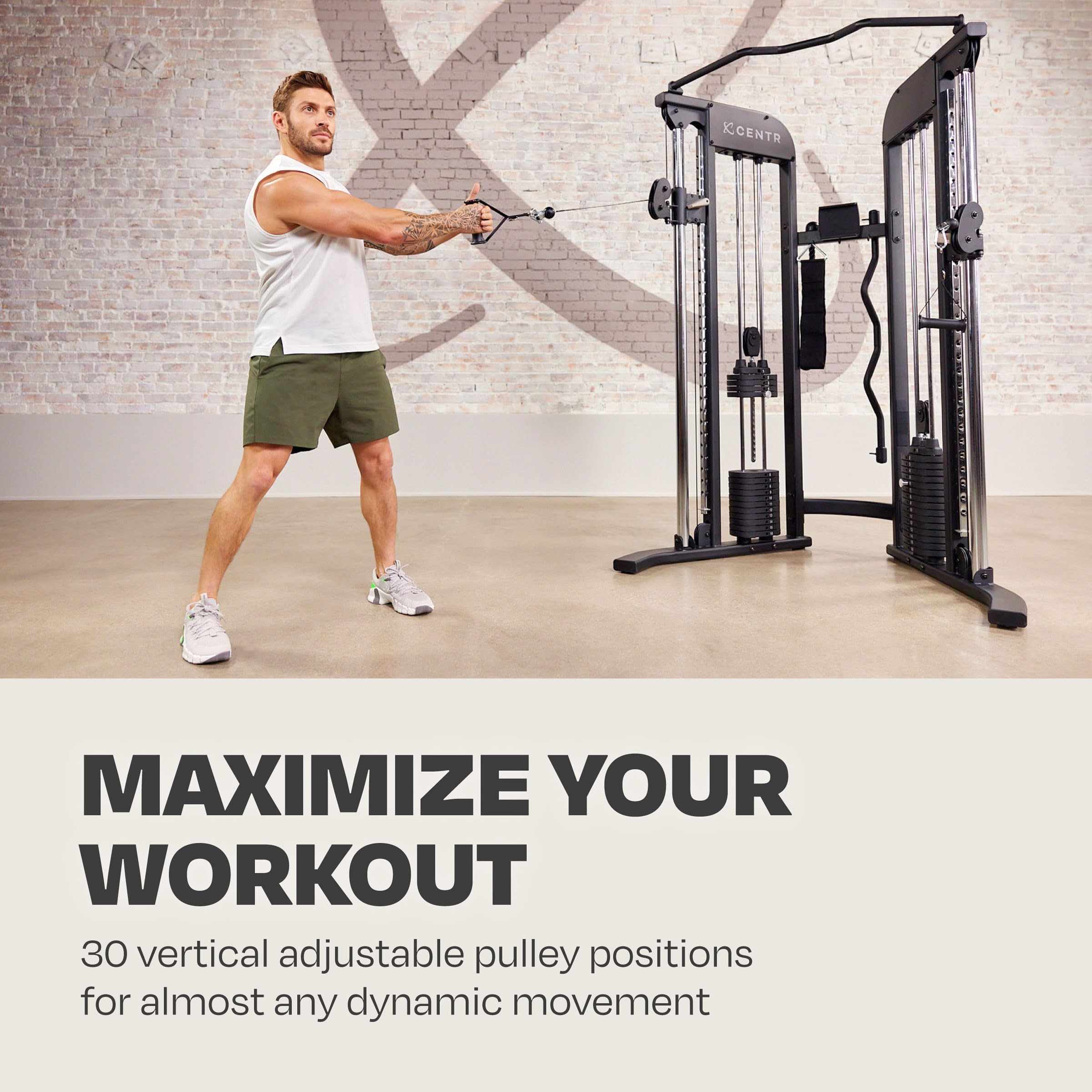 Best Home Gym Functional Trainer - Multifunctional Cable Machine System for Strength Training | Compact Full Body Workout Equipment | Perfect for Small Spaces & Home Fitness Routines