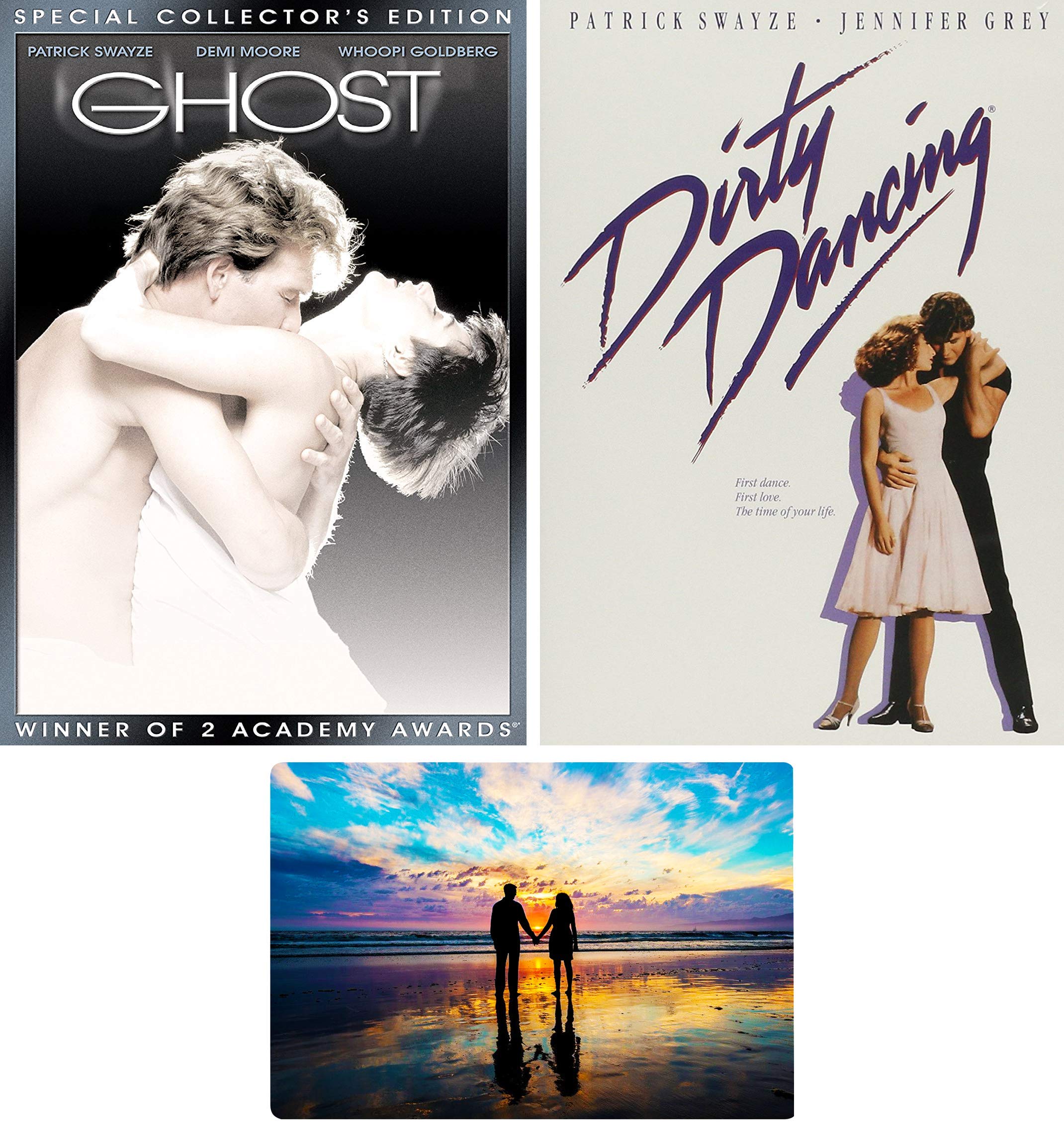 Patrick Swayze Ghost & Dirty Dancing DVD Set - Romantic Movie Collection for Couples | Perfect for Date Nights & Valentine's Day Gifts