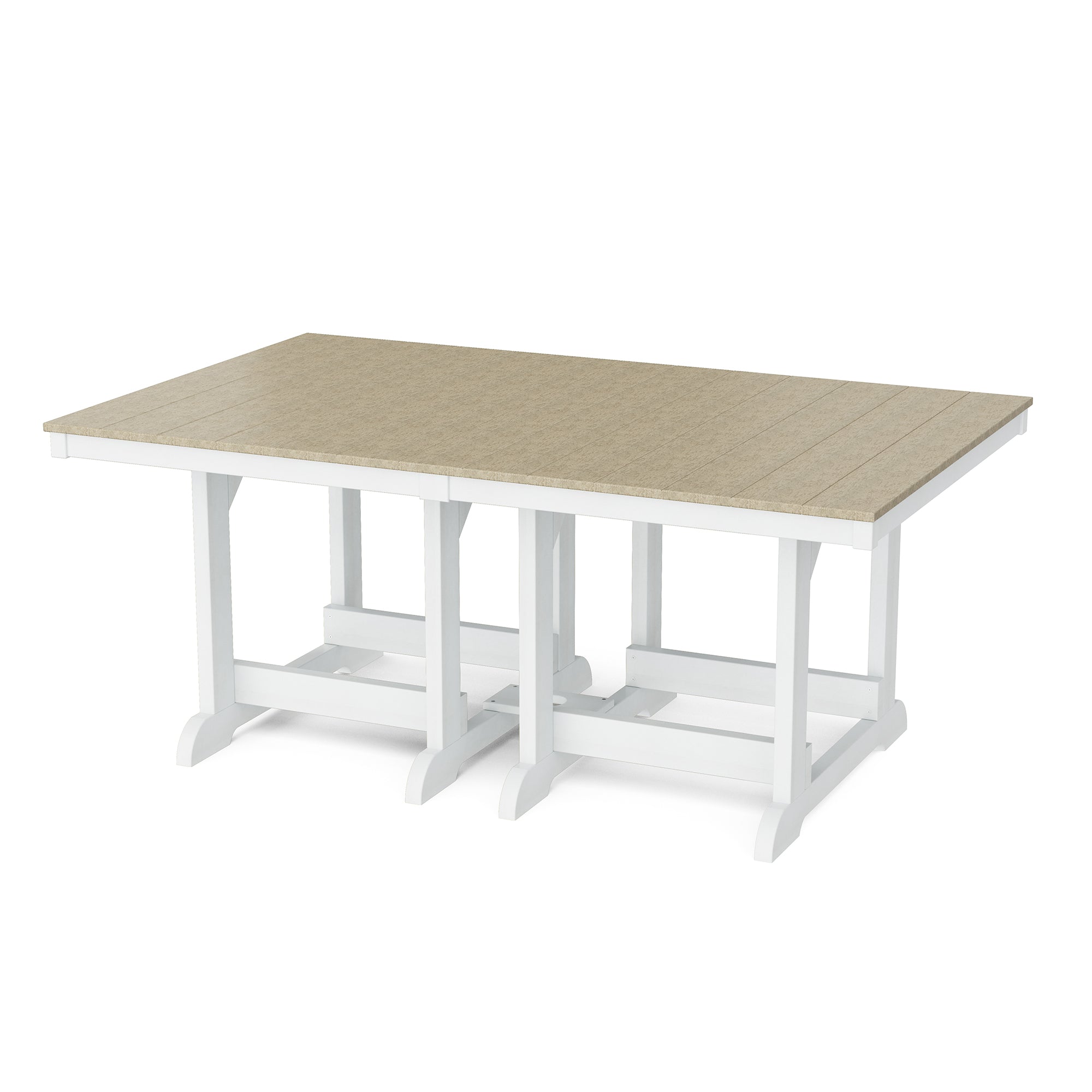 Heritage 44x72 Inch Solid Wood Dining Table - Rustic Farmhouse Style for Kitchen, Dining Room & Outdoor Entertaining