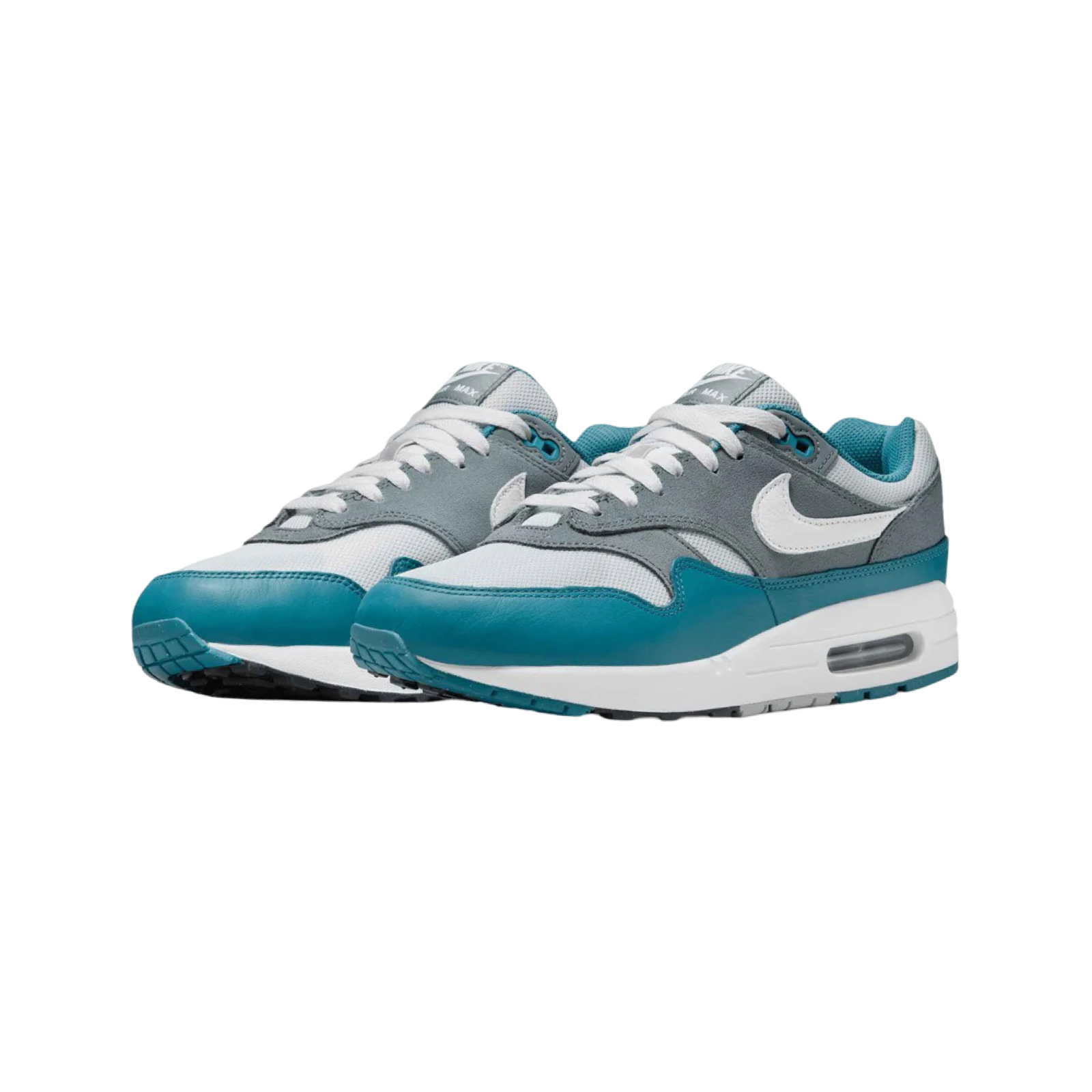 Nike Air Max 1 'Noise Aqua Photon Dust' Men's Running Shoes - White/Cool Grey for Casual Wear & Street Style