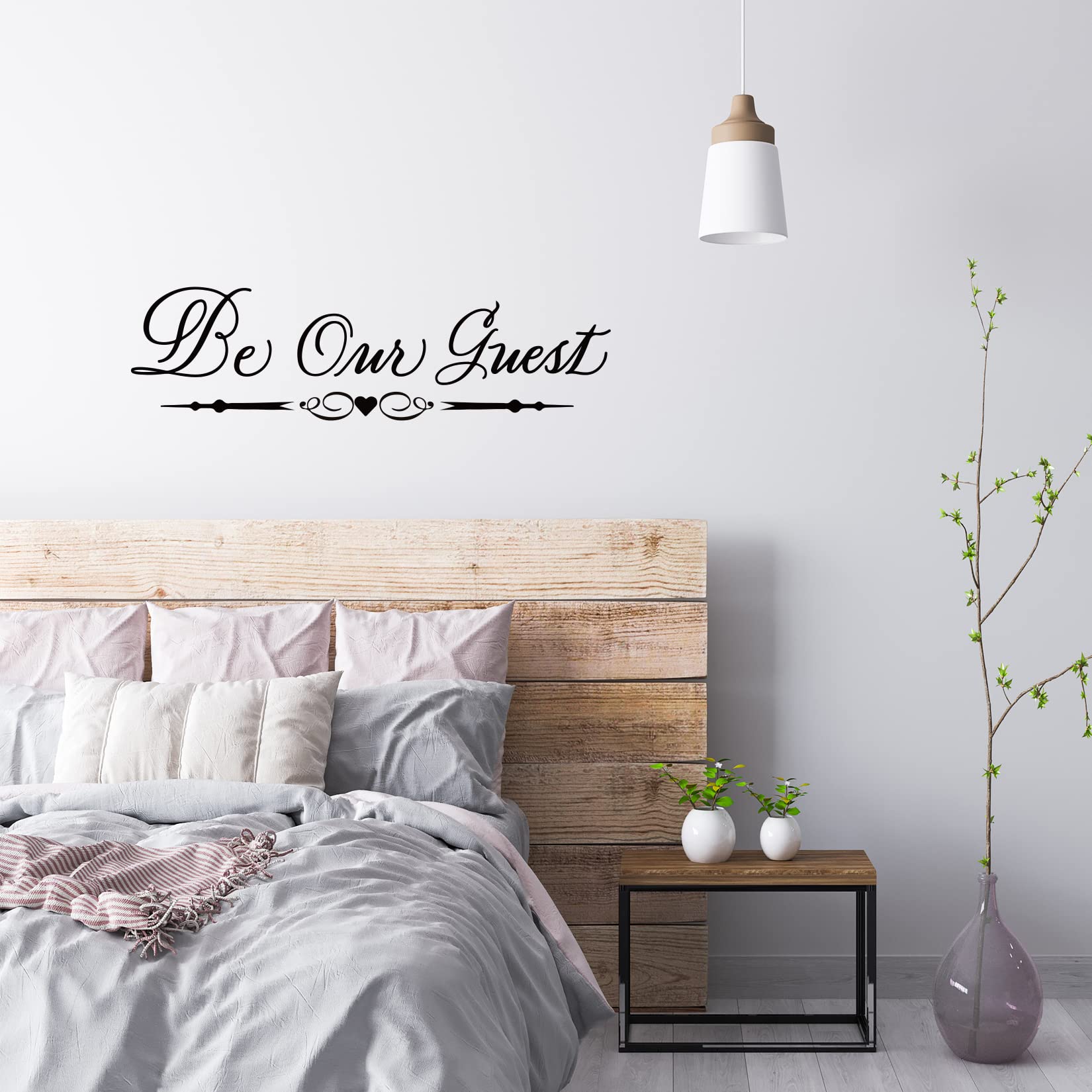 Be Our Guest Wall Decal - Premium Vinyl Sticker for Doors, Living Room & Guest Room Decor - Perfect for Home, Nursery, and Party Decorations