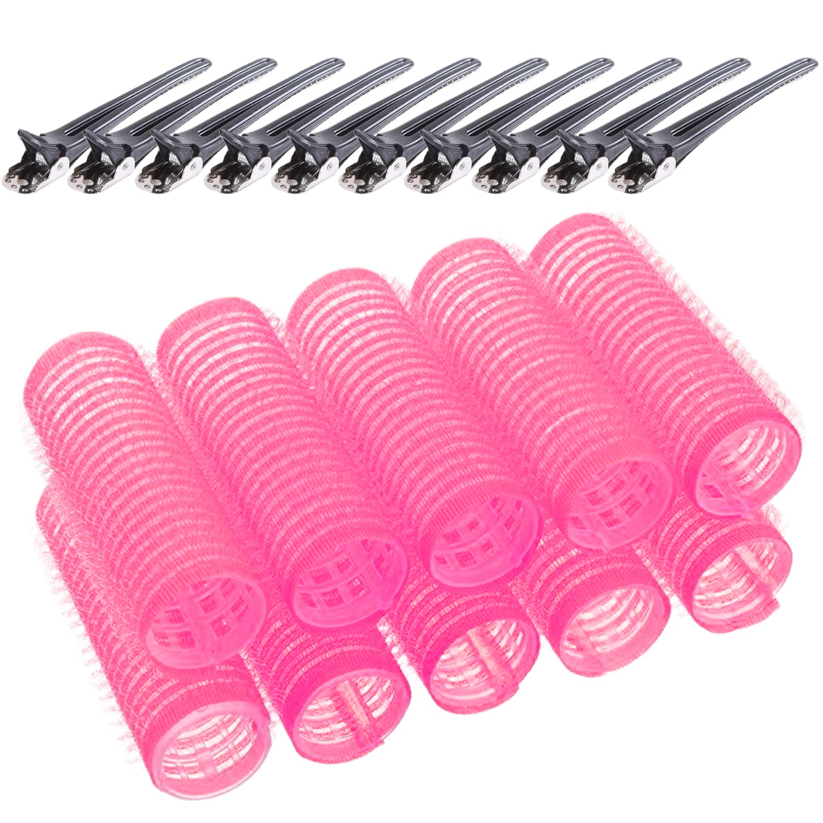 Self-Grip Hair Rollers 20mm - 10pcs | Small Sticky Cling Curlers for DIY & Salon Styling | Perfect for Beach Waves, Vintage Curls & Updos