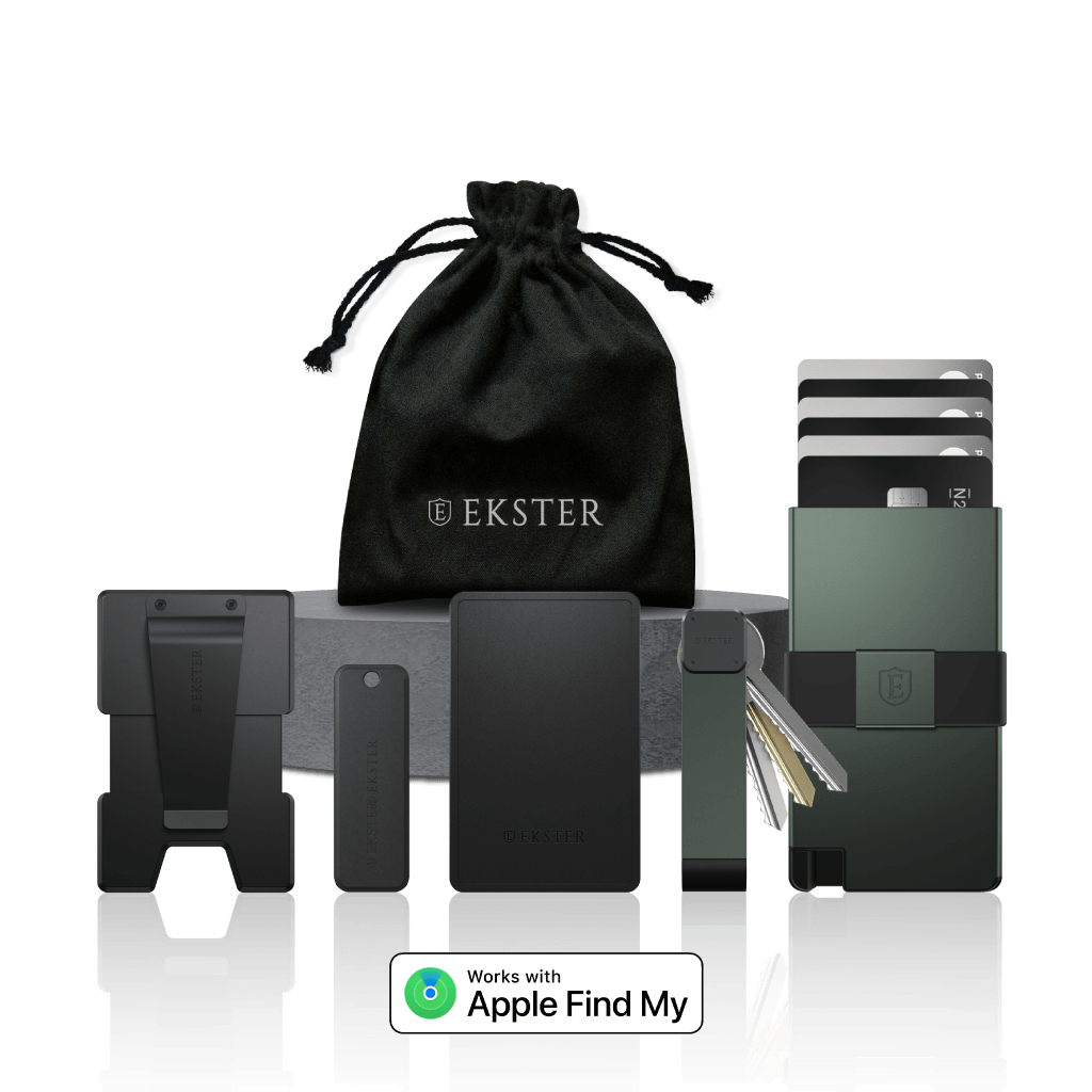 Trackable Wallet & Key Case Bundle - RFID Blocking Smart Wallet with GPS Tracker - Perfect for Travel, Work, and Everyday Use