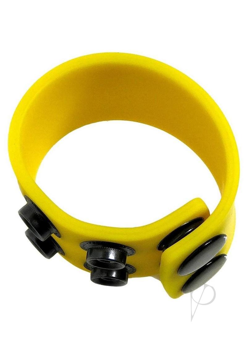 Boneyard 1.5 Inch Silicone Ball Stretcher with Comfortable Strap - Yellow | Penis Enlargement Weight Hanger for Male Enhancement & PE Gym Training