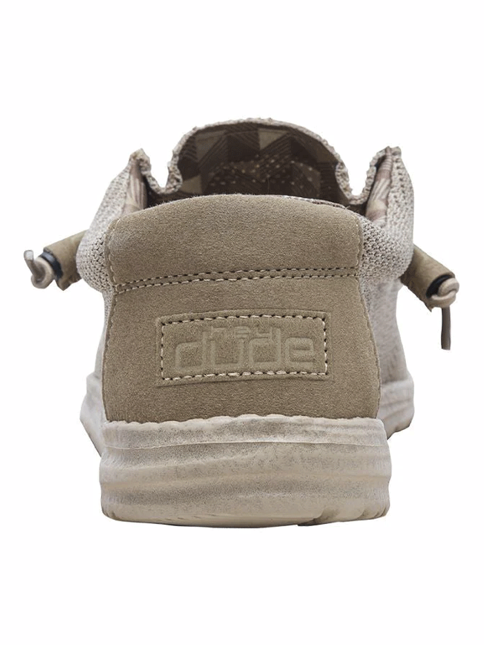 Hey Dude Men's Wally Sox Comfortable Slip-On Shoes - Beige Size 8 | Lightweight Breathable Casual Loafers for Walking, Travel & Everyday Wear