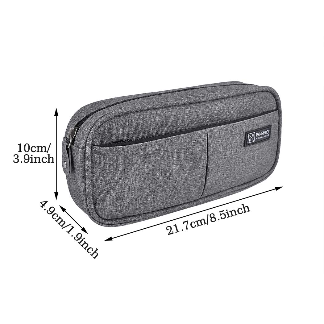 iSuperb Large Capacity Pencil Case with Double Zipper - Multi-Compartment Stationery Organizer for School, Office & Travel - Perfect Pouch for Pens, Makeup & Cosmetics (Women & Men) - Ideal for Students, Professionals & Daily Use