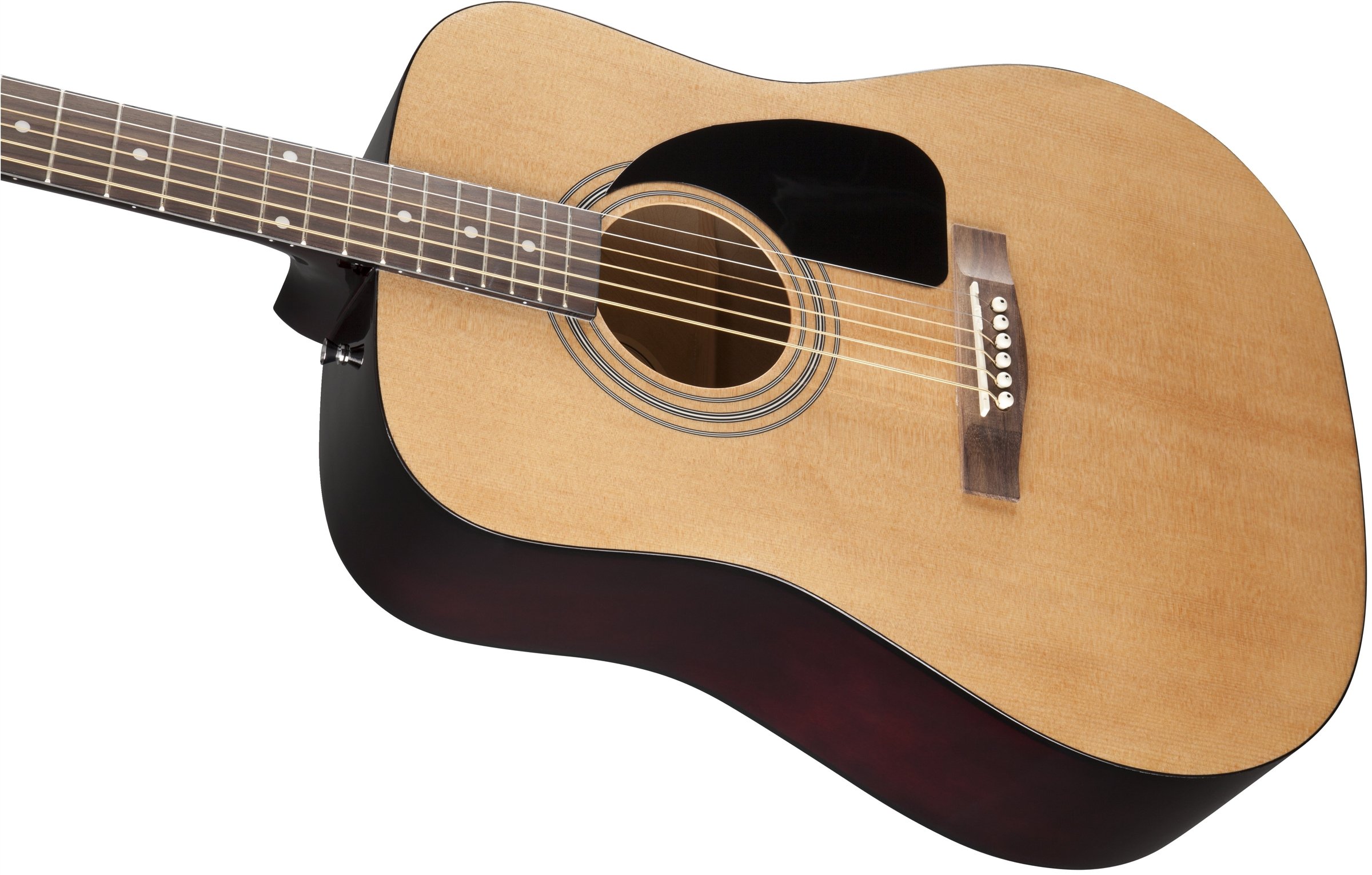 Fender Dreadnought Acoustic Guitar Natural Bundle with Online Lessons, Gig Bag, Tuner, Strings, Strap & Picks - Perfect for Beginners, Campfire Jams & Home Recording Studios