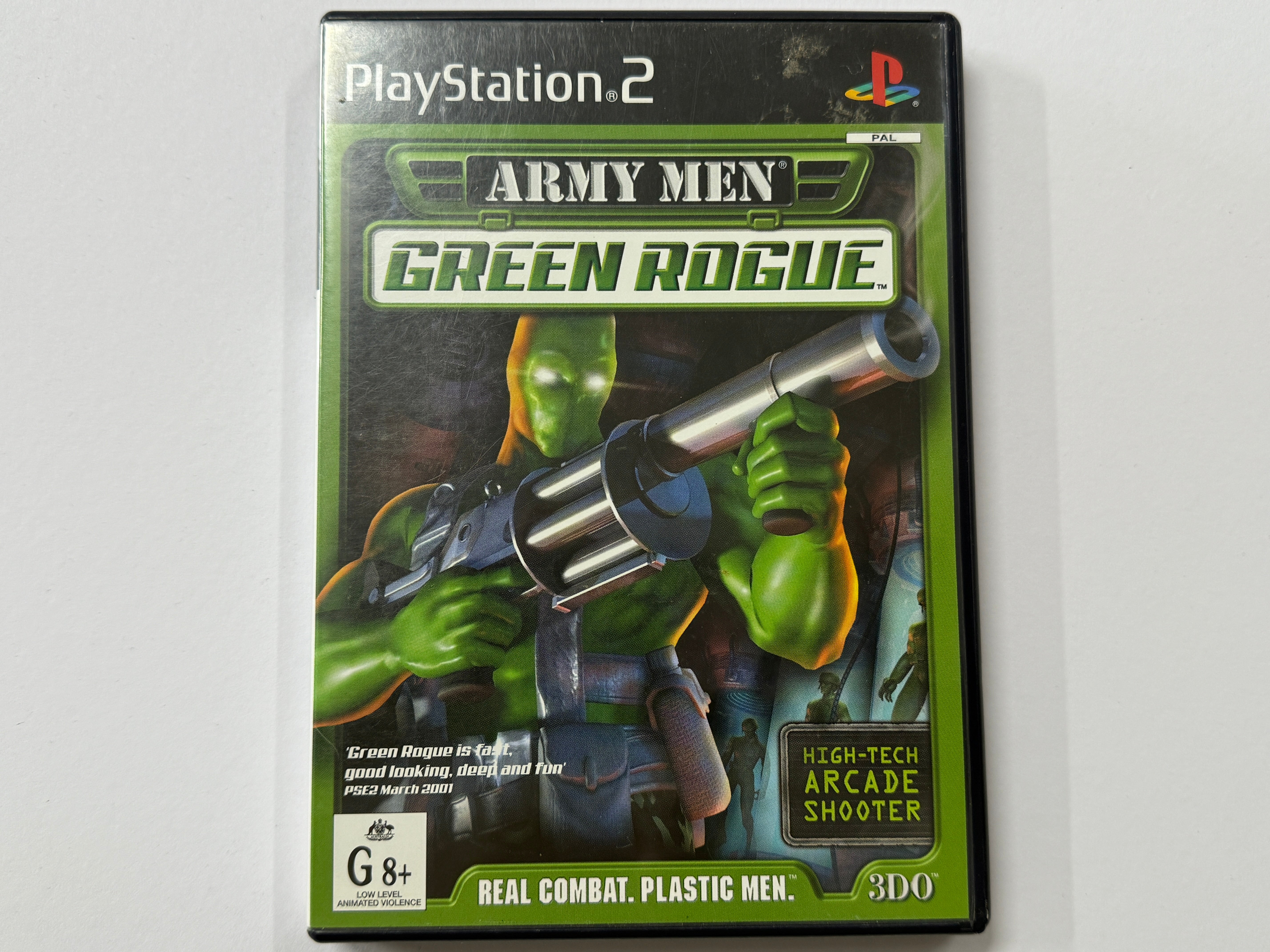 Original Army Men Green Rogue Action Figure Set in Complete Original Case - Perfect for Military Toy Collections, Battle Scenes & Kids' Playtime