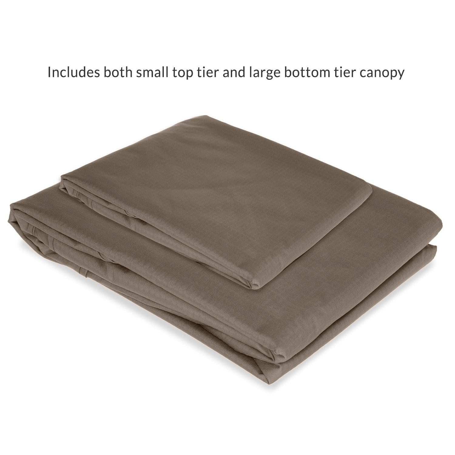 Garden Winds 10x12 Gazebo Replacement Canopy Top Cover - Durable Riplock 350 Fabric in Nutmeg Brown - Perfect for Outdoor Patio, Backyard, and Garden Shade Protection
