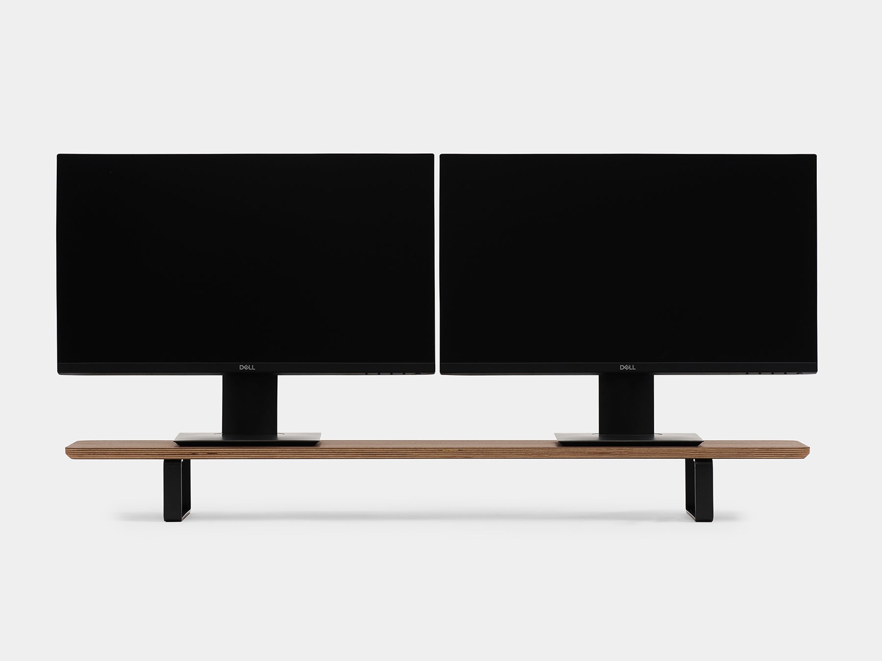 Dual Monitor Stand for Desk - Adjustable Computer Monitor Riser with Shelf - Perfect for Home Office, Gaming Setup & Workspace Organization